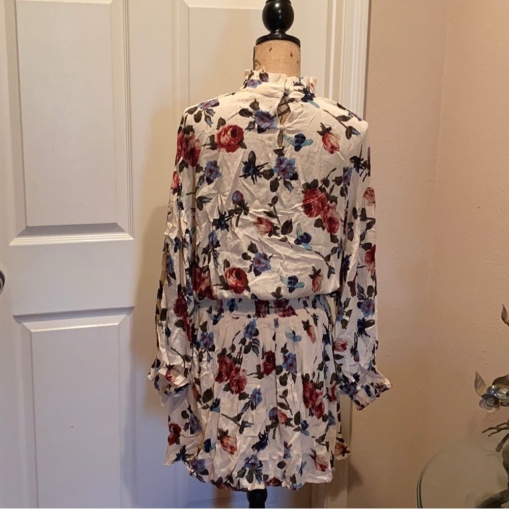 Entro Cream Floral Midi Dress - Picture 8 of 10